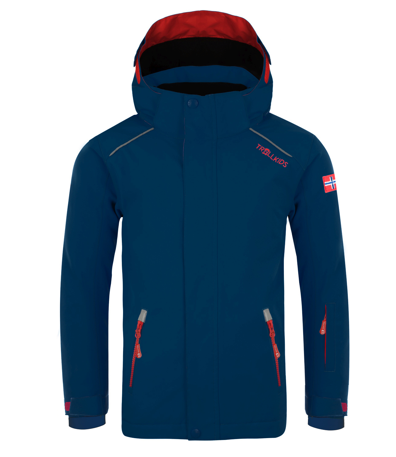 цена Лыжная куртка Trollkids Skijacke Holmenkollen PRO, цвет Marineblau/Rot