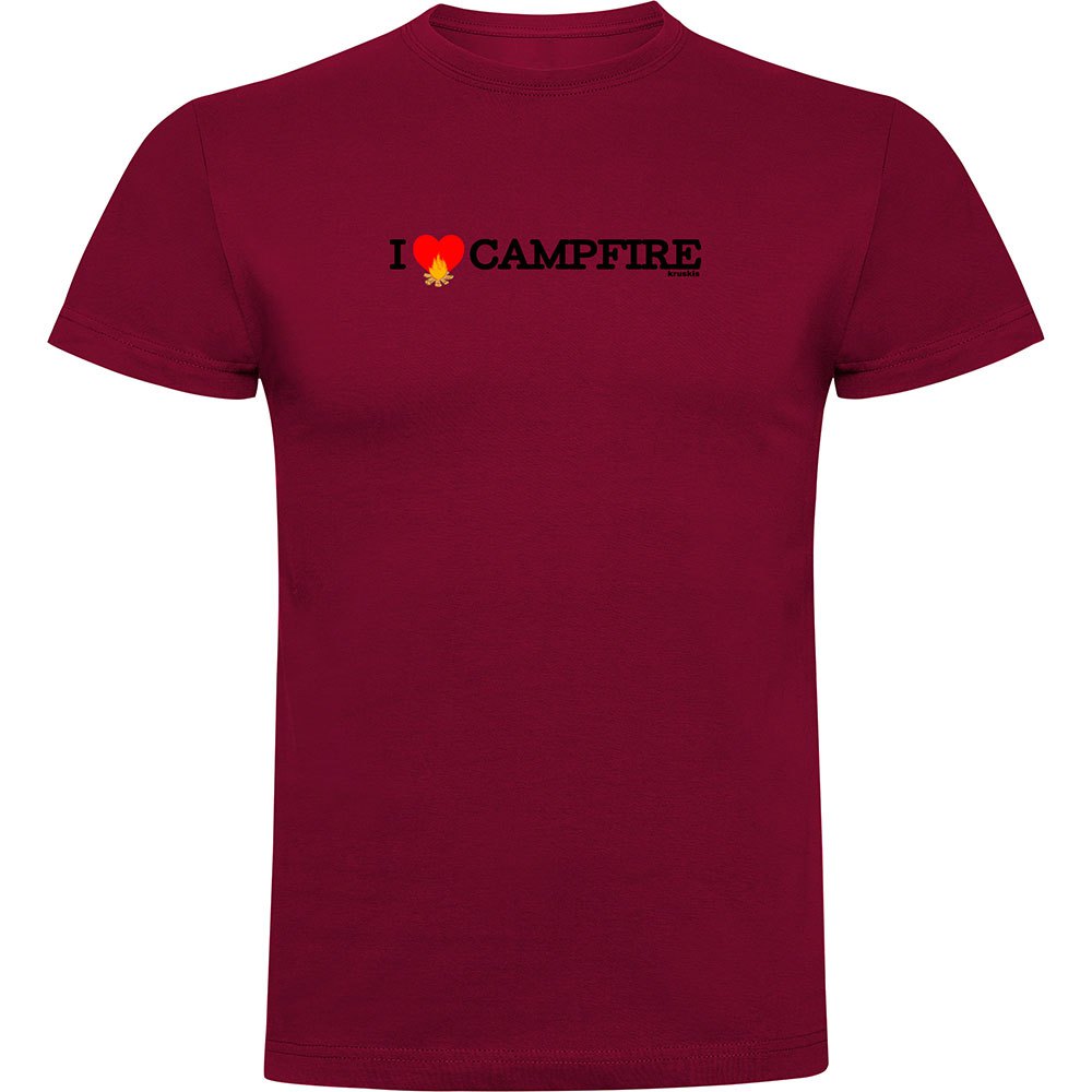 Футболка с коротким рукавом Kruskis I Love Campfire, красный футболка унисекс с надписью i love my hot girl 100% хлопок с коротким рукавом