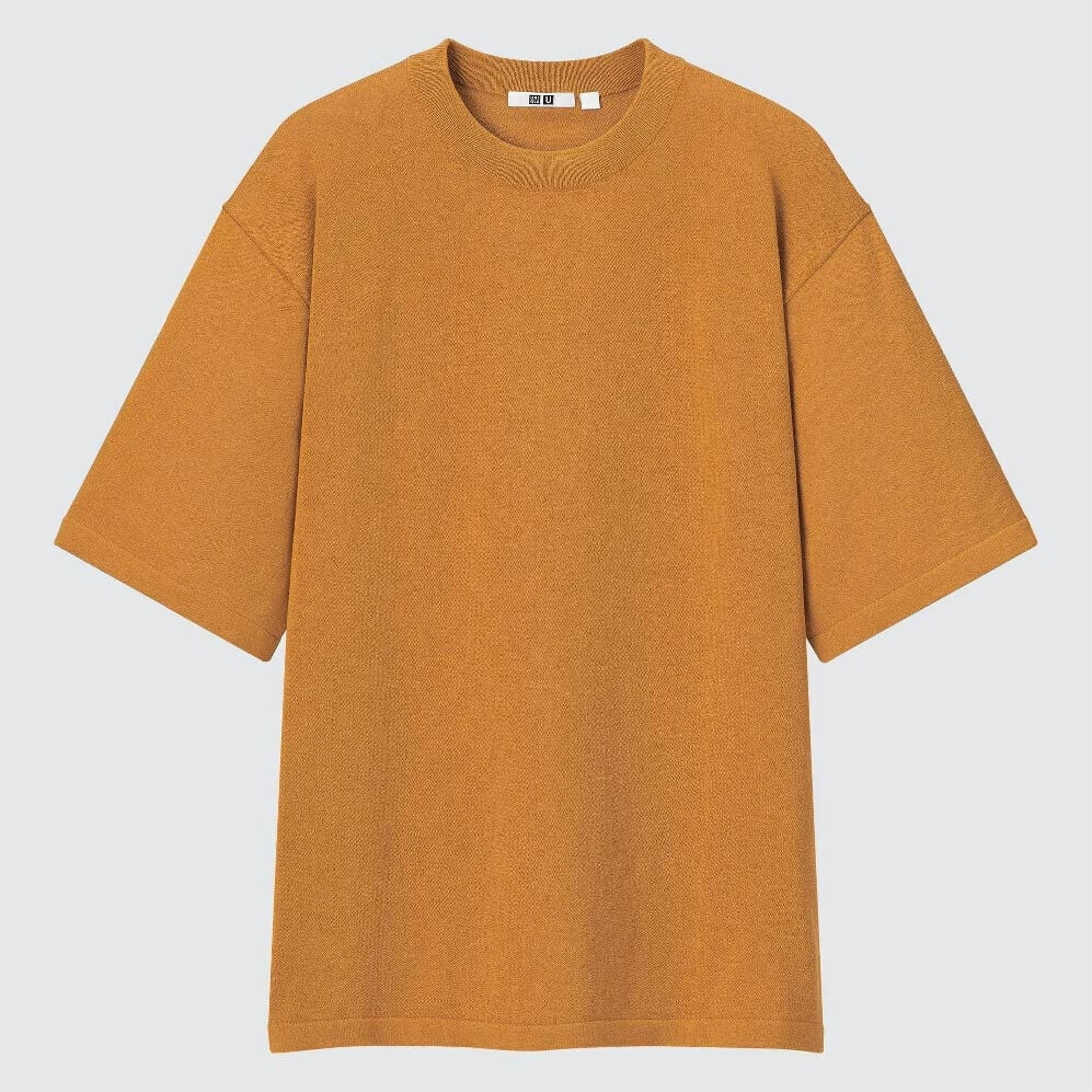 

Футболка Uniqlo Knitted, темно-желтый