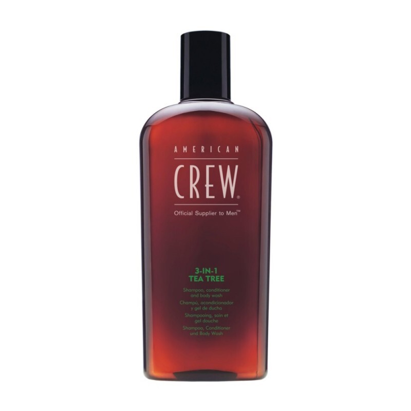 

American Crew Шампунь-кондиционер и гель для душа Tea Tree Shampoo 3in1 Tea Tree Shampoo, кондиционер и гель для душа Чайное дерево 450мл