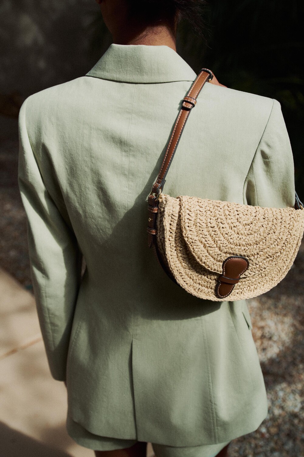 

Сумка Zara Braided Crossbody, коричневый