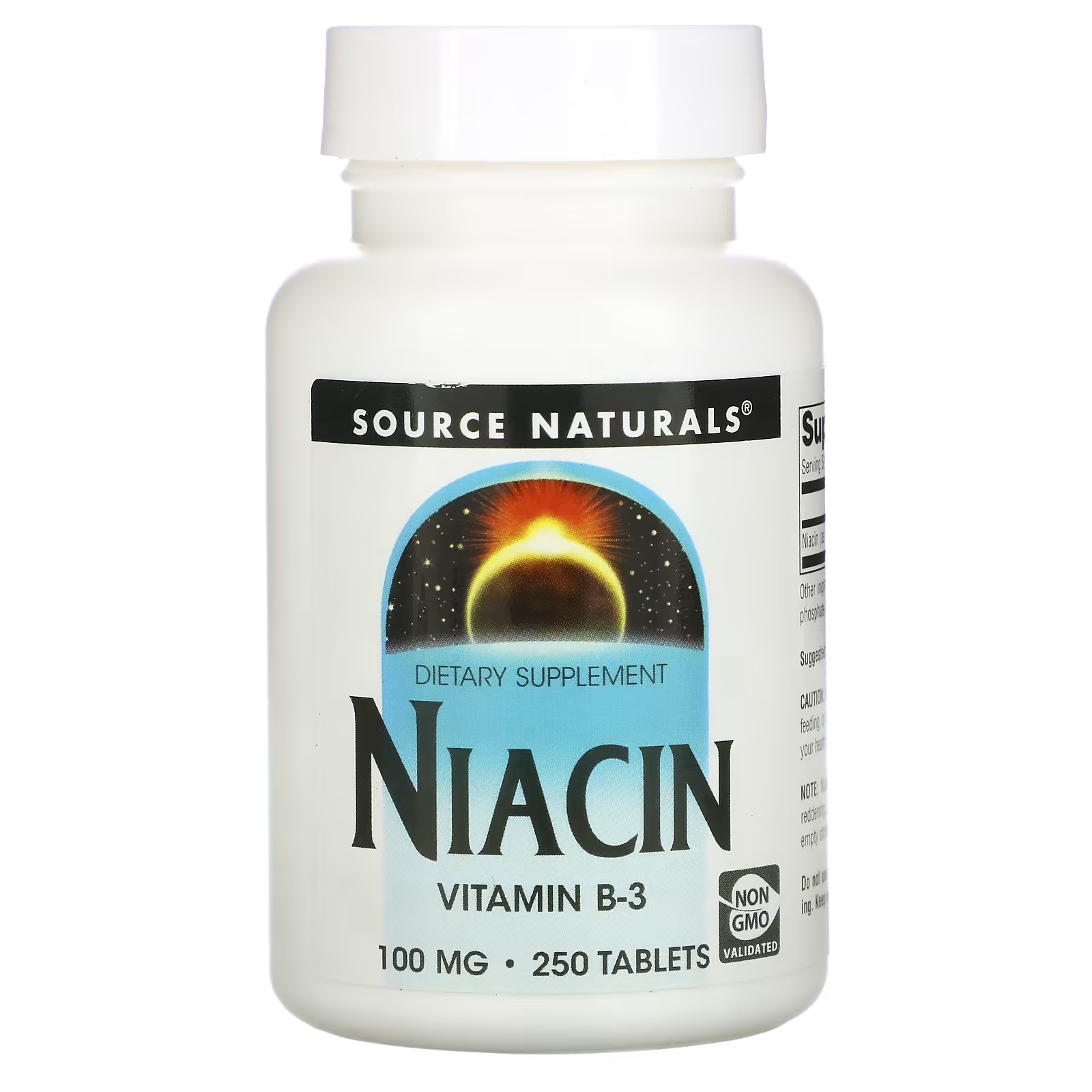 Source Naturals ниацин 100 мг, 250 таблеток source naturals пантотеновая кислота 100 мг 250 таблеток