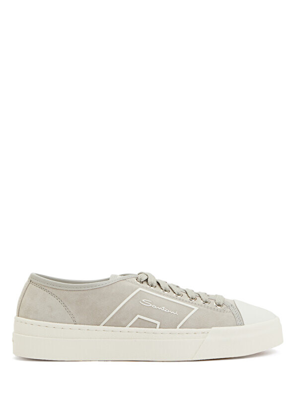 

Бежевые мужские кожаные кроссовки Santoni Sport, Бежевый