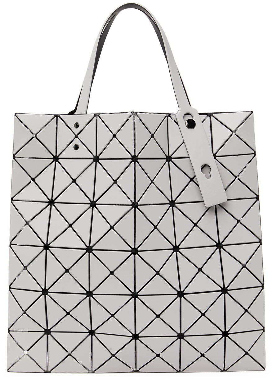 

Серая матовая большая сумка Lucent Bao Bao Issey Miyake