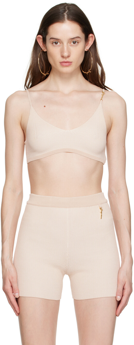 

Бежевая майка 'Le Bandeau Pralu' Jacquemus