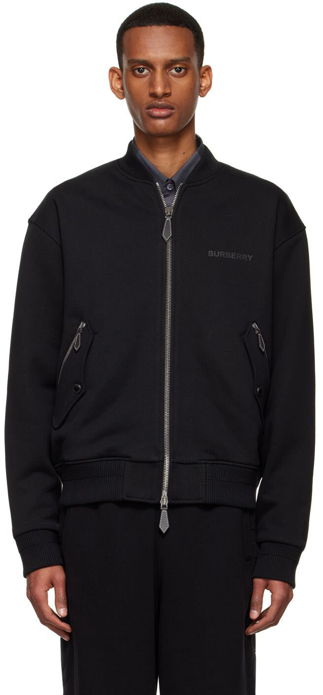 

Черная хлопковая куртка Burberry
