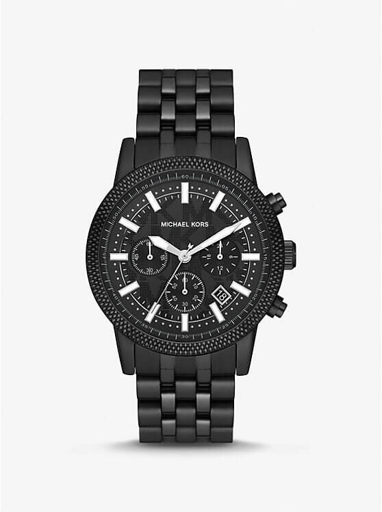 

Часы наручные Michael Kors Oversized Hutton Black-Tone, черный