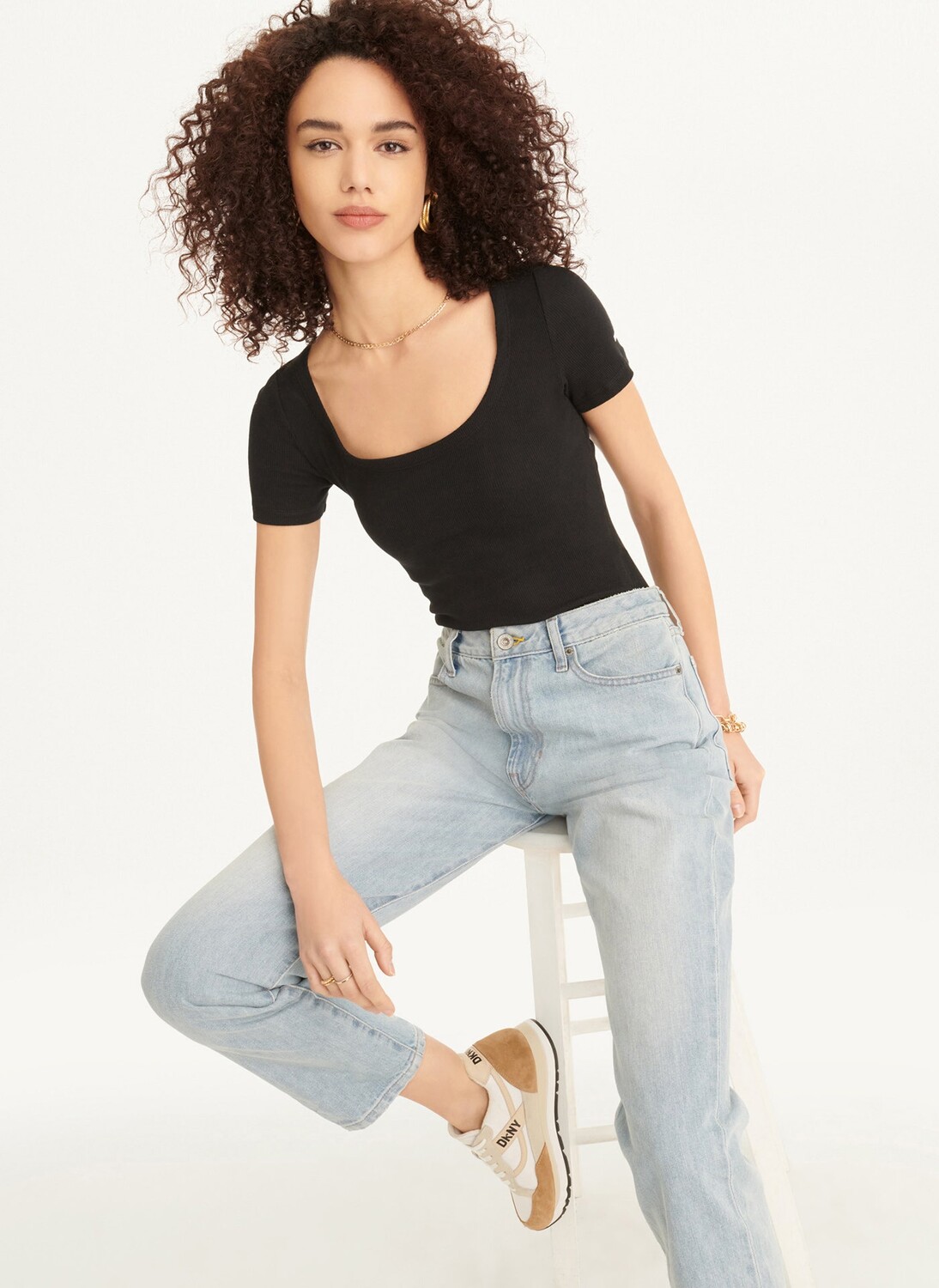 

Винтажные джинсы Broome с высокой посадкой DKNY