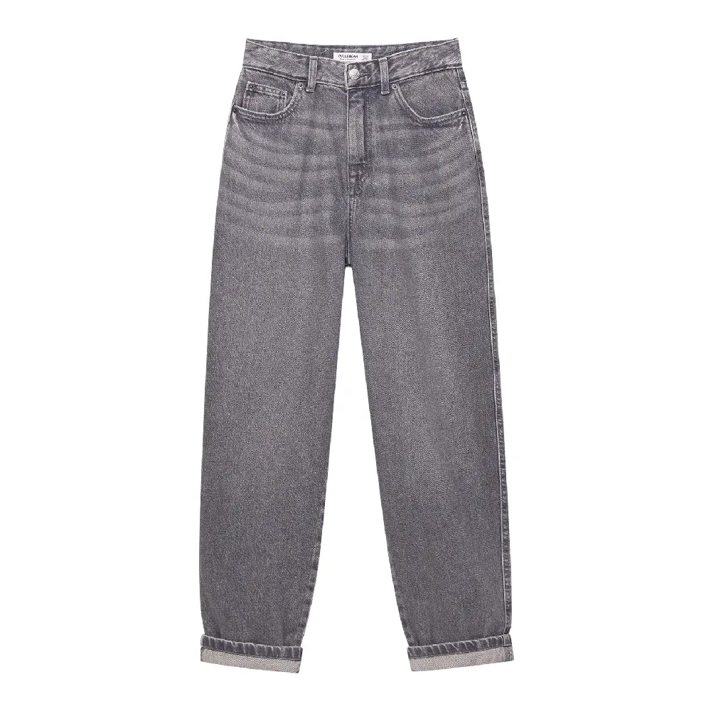 

Джинсы Pull&Bear High-waist Gaucho, серый