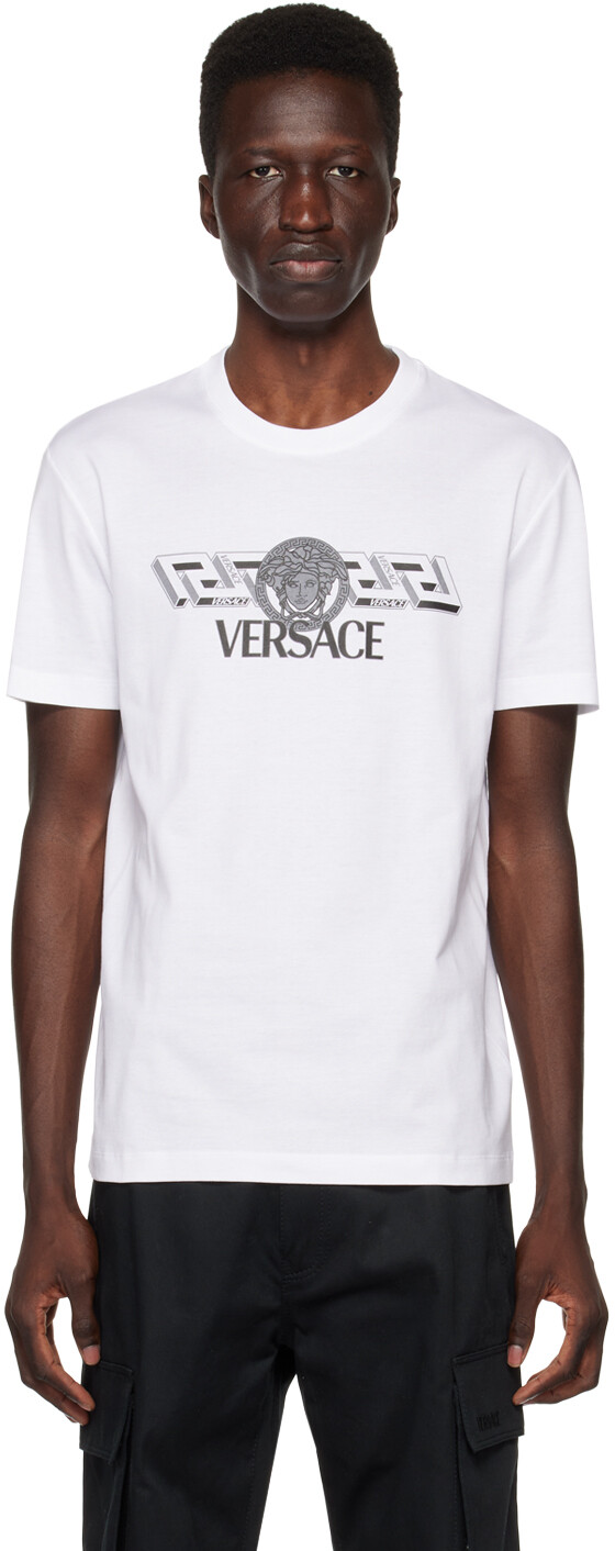 

Белая футболка \La Greca\"" Versace, Белый