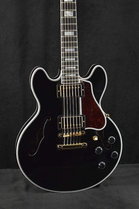 

Gibson Custom Shop CS-356 Ebony Gloss с накладкой на гриф Ebony Custom Shop CS-356 Ebony Gloss w/Ebony Fingerboard