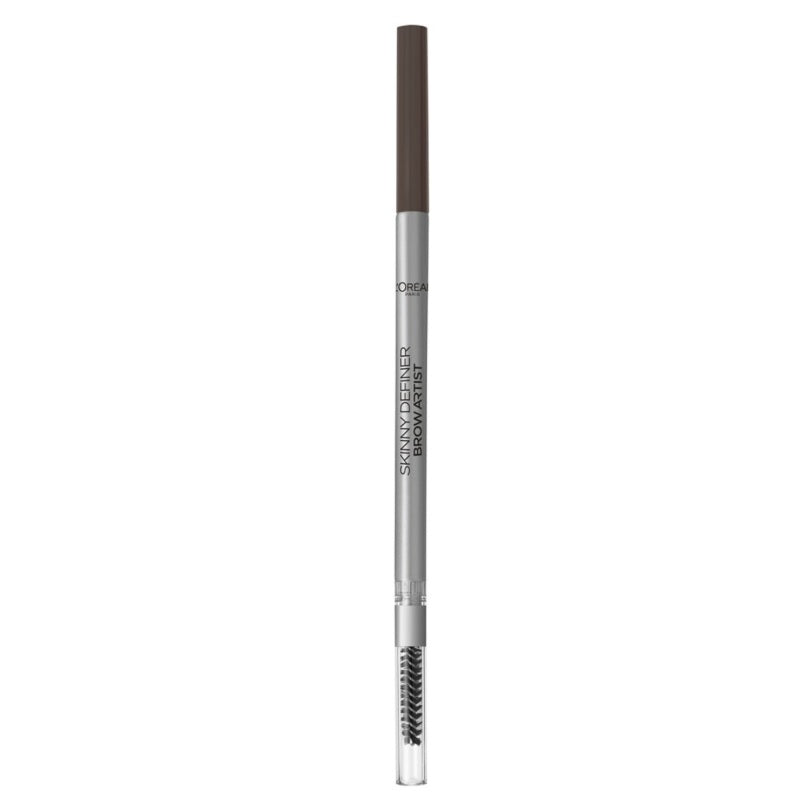 L'Oreal Paris Автоматический карандаш для бровей Brow Artist Skinny Definer 108 Темно-брюнетный автоматический карандаш для бровей l oreal paris brow artist skinny definer 1 2 мл