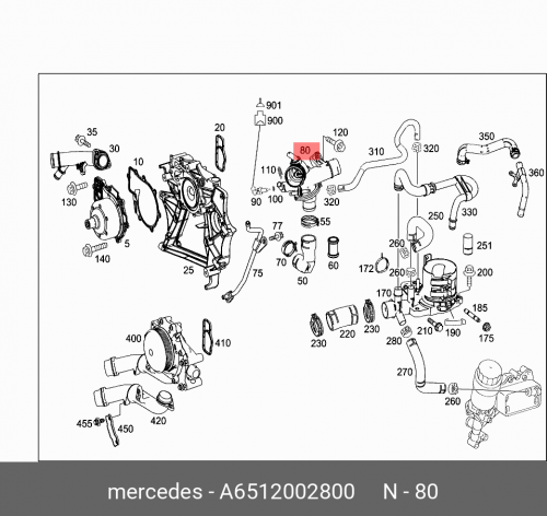 Термостат MERCEDES-BENZ A651 200 28 00 esl elv motor steering lock wheel motor for mercedes benz w204 207 212