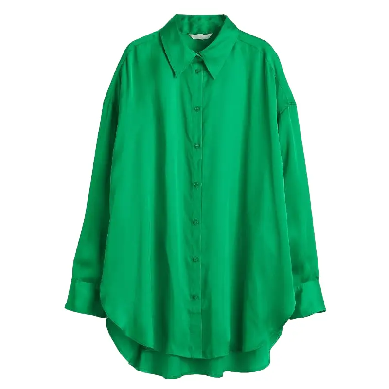 

Блузка H&M Oversized, зеленый