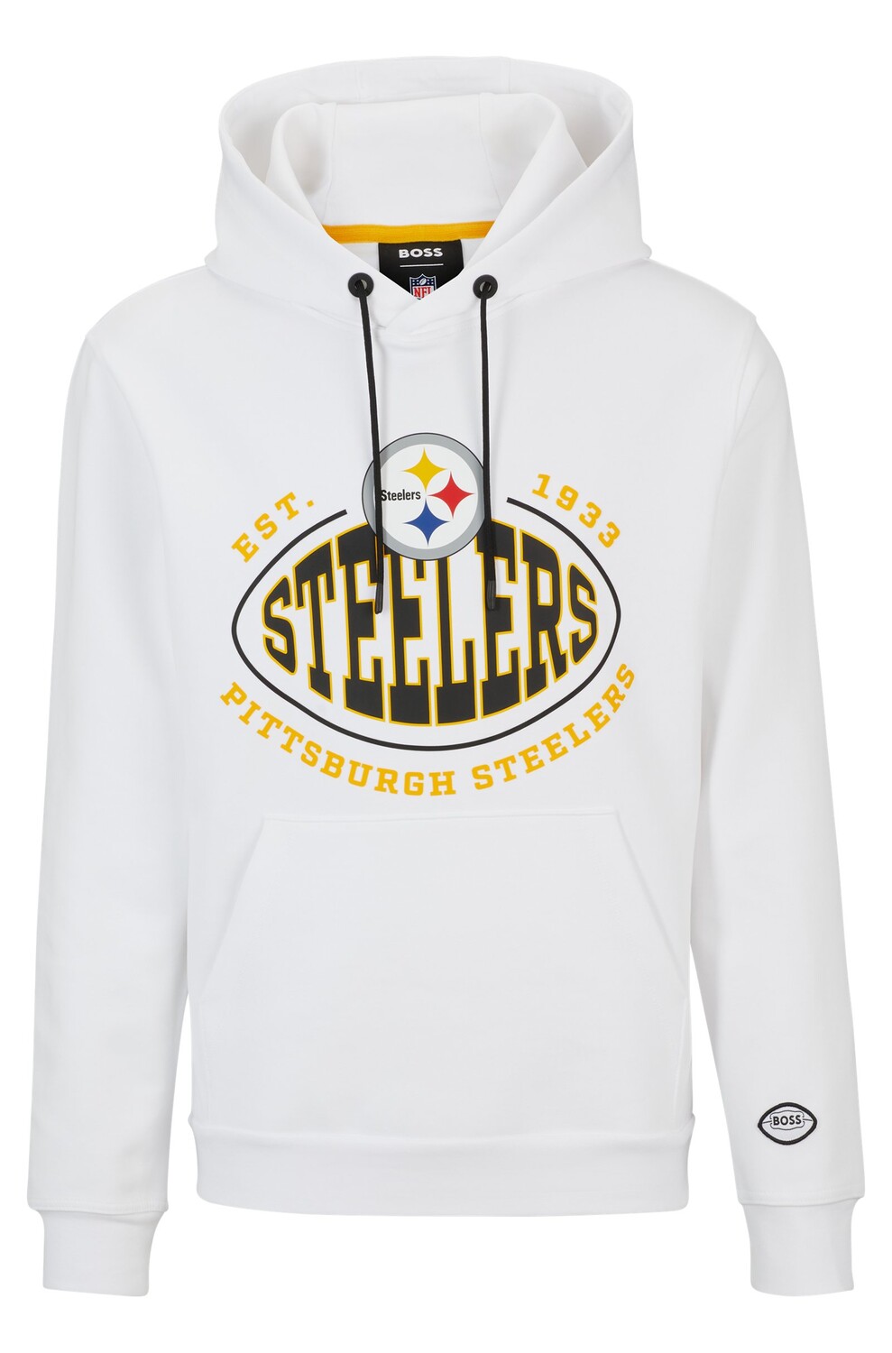 Толстовка Boss X Nfl Cotton-blend With Collaborative Branding, Steelers