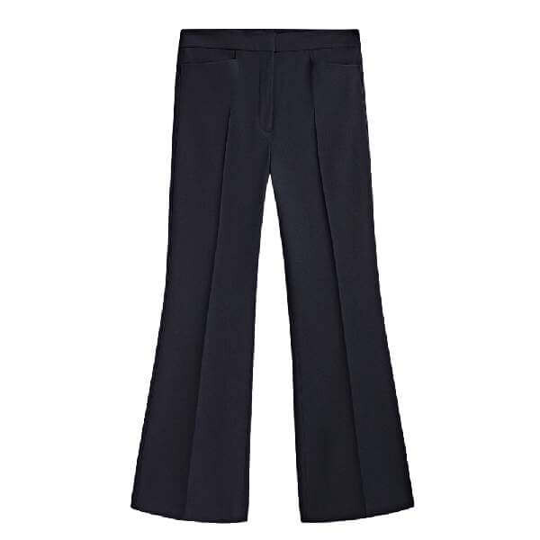 

Брюки Massimo Dutti Flared Central Seam, темно-синий