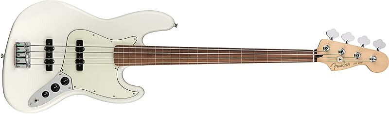 

Fender Player Jazz Electric Bass Guitar - Накладка на гриф Pau Ferro - Polar White 149933515