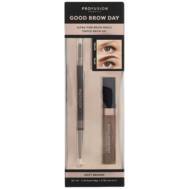 

Profusion Good Brow Day мягкий коричневый набор для укладки бровей, 1 шт.