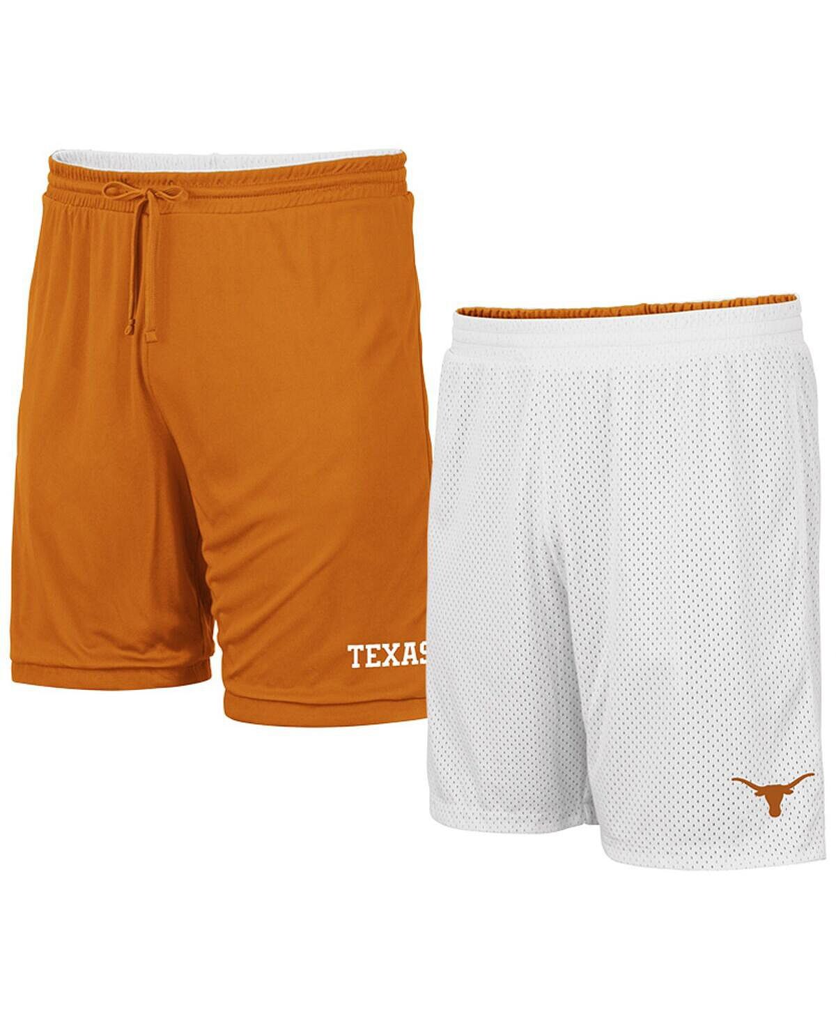 

Мужские двусторонние шорты texas longhorns wiggum с надписью texas orange, white Colosseum, мульти