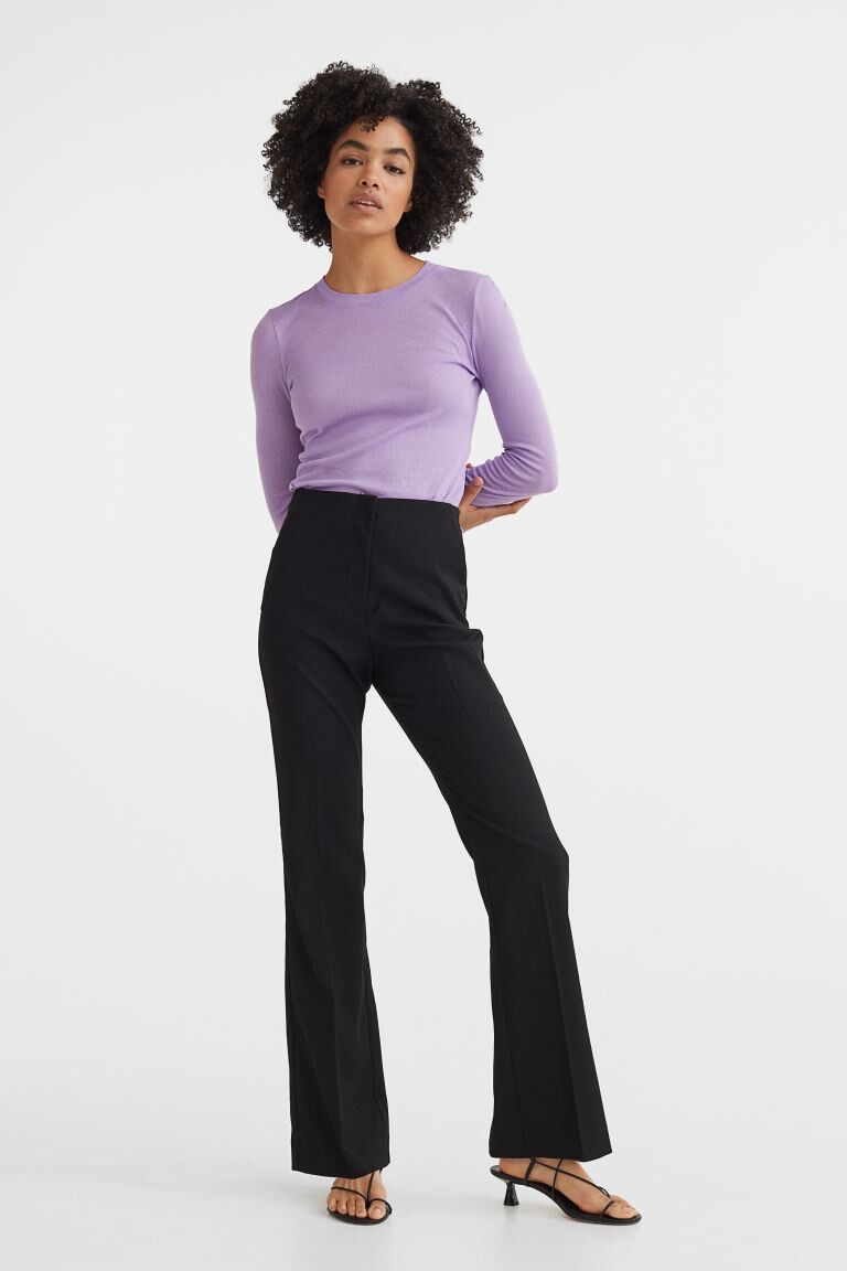 

Расклешенные брюки H&M, черный