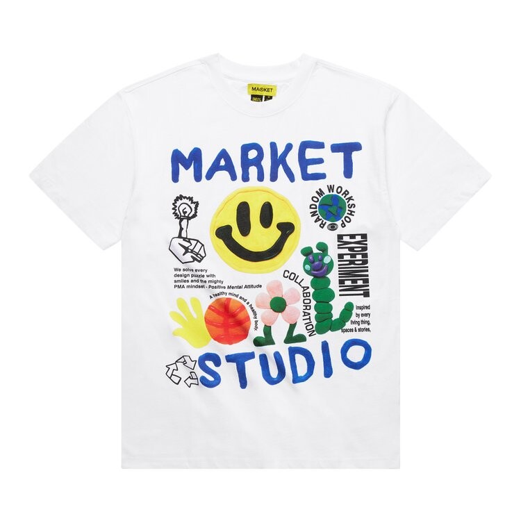 

Футболка Market Smiley Collage Tee 'White', белый