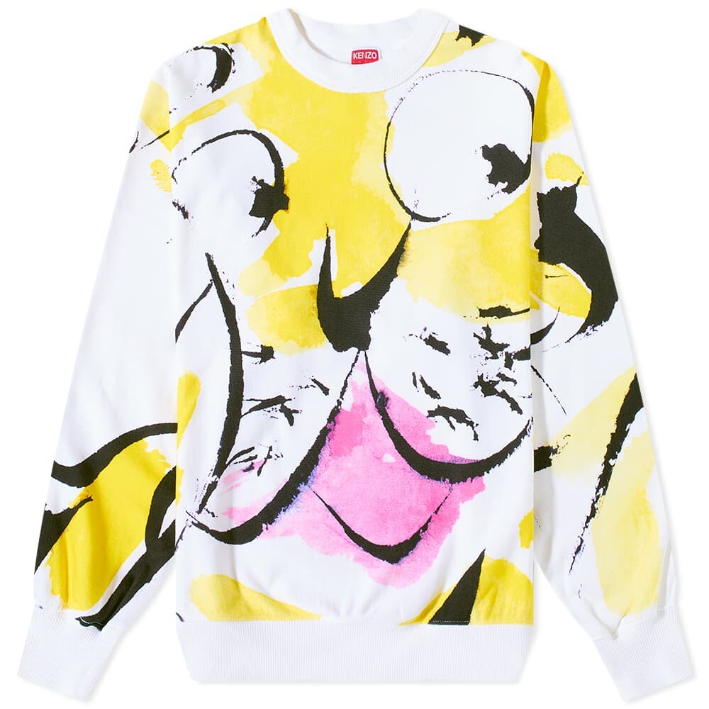 

Толстовка Kenzo Macro Painted Tiger Crew Sweat, Желтый