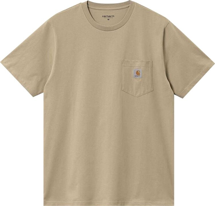 

Футболка Carhartt WIP Pocket Short-Sleeve T-Shirt 'Beige', загар, Серый