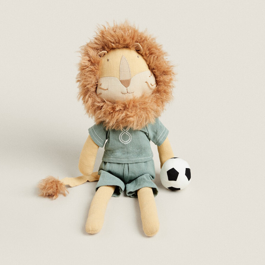 

Мягкая игрушка Zara Home Лев футбол, мультиколор