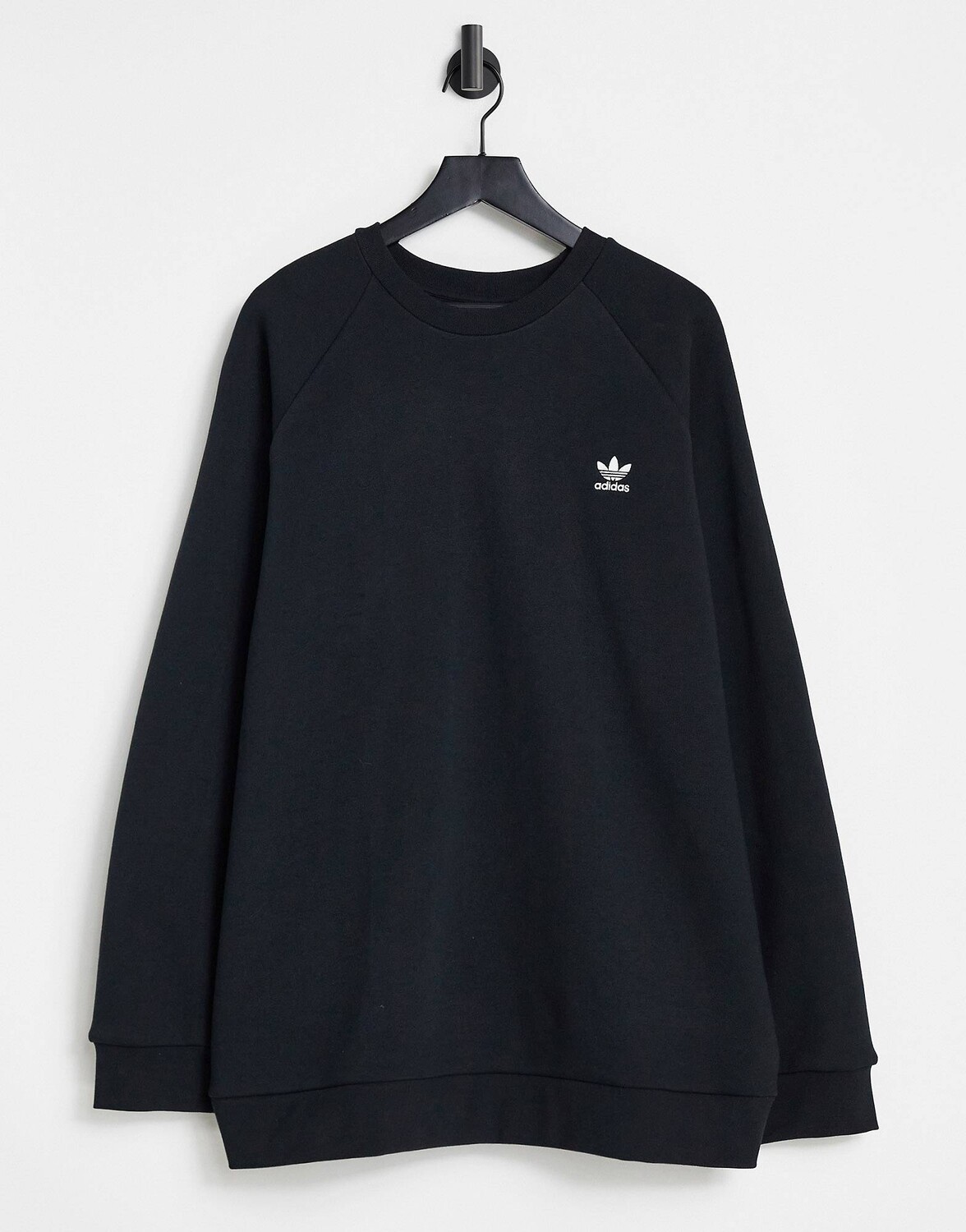 

Черная толстовка с небольшим логотипом adidas Originals Essentials