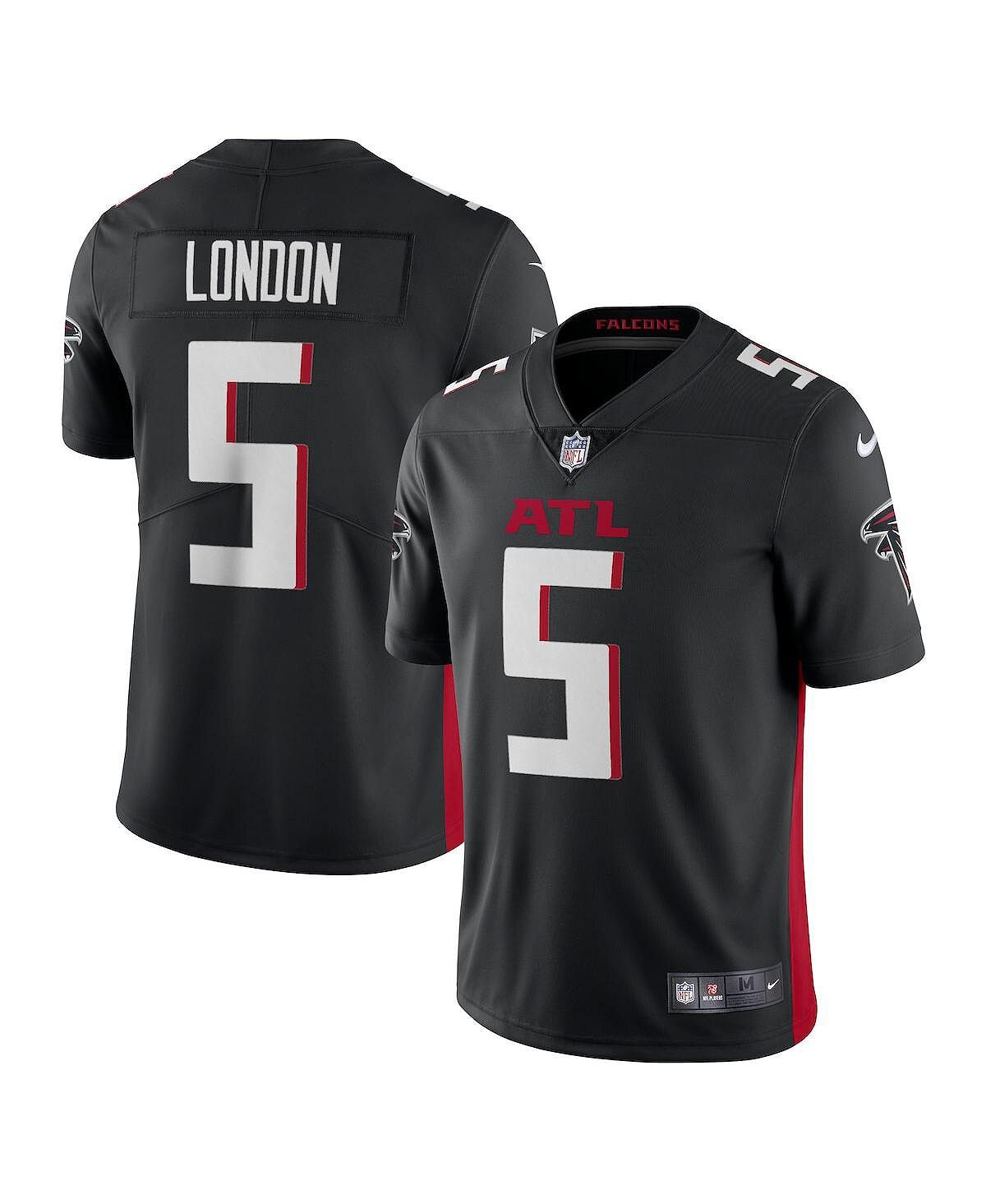 

Мужская футболка drake london black atlanta falcons vapor limited jersey Nike, черный