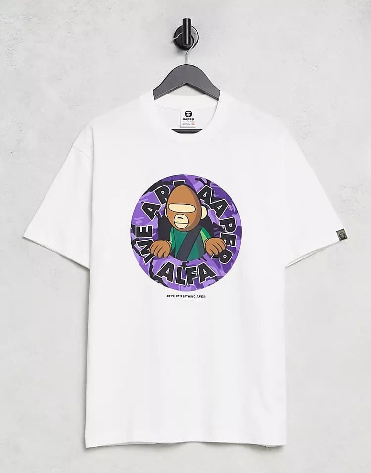 

Футболка Aape By A Bathing Ape Logo, белый