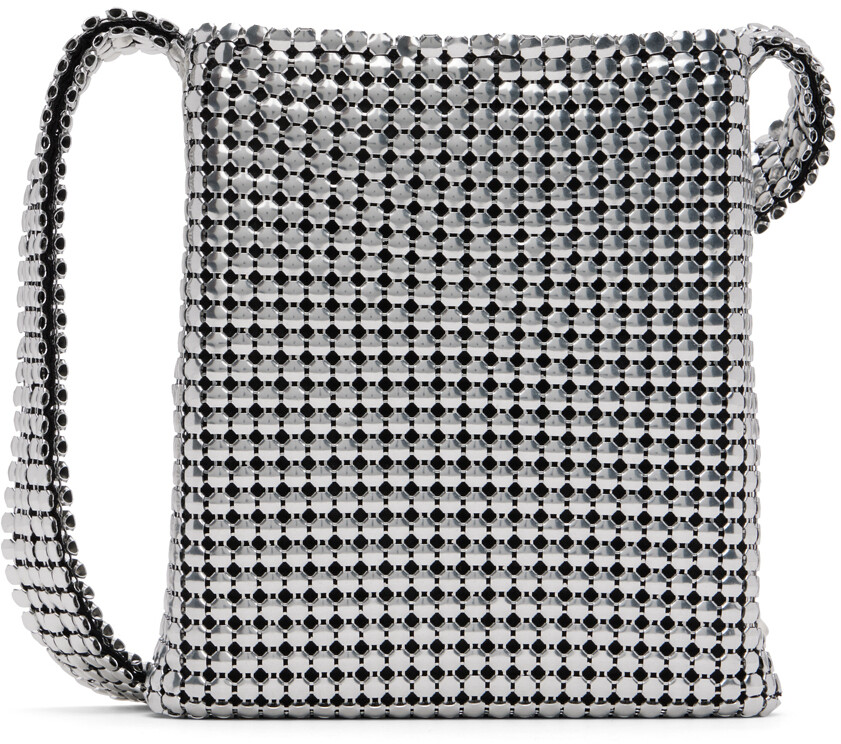 

Серебряная мини-сумка Pixel Paco Rabanne
