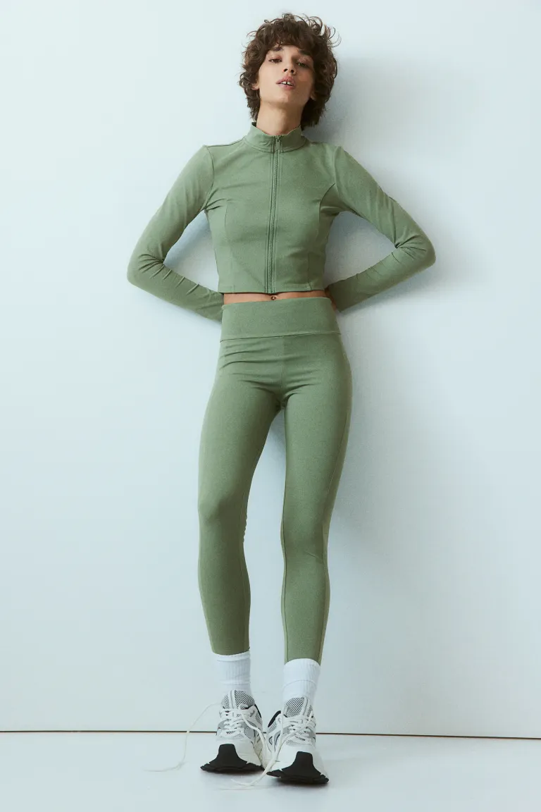 

Спортивные леггинсы H&M, зеленый