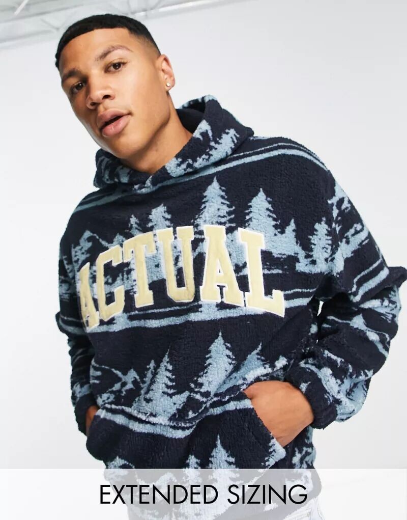 

Толстовка оверсайз с ярким пейзажным принтом ASOS Actual