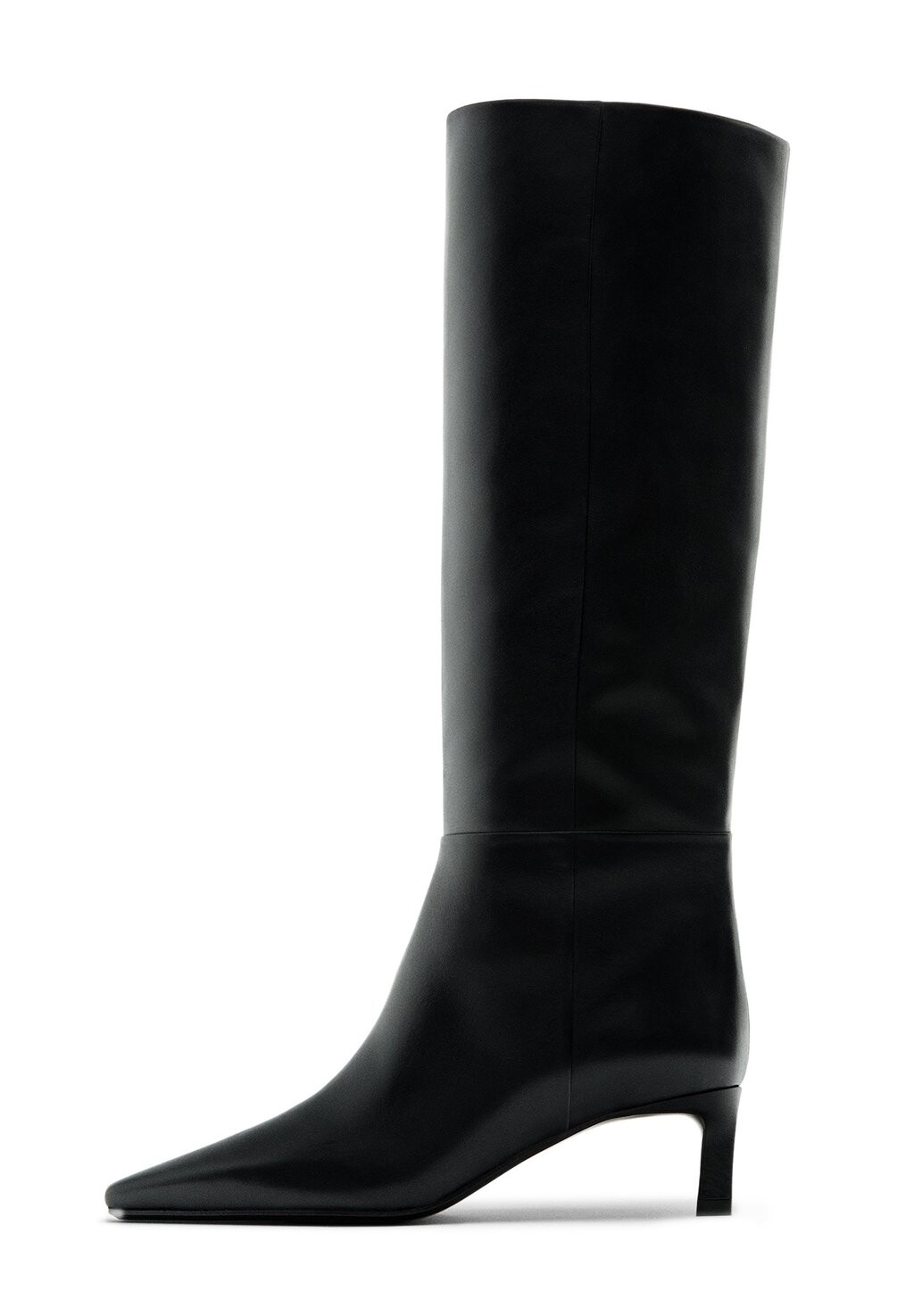 

Высокие сапоги LOW-HEEL Massimo Dutti, черный