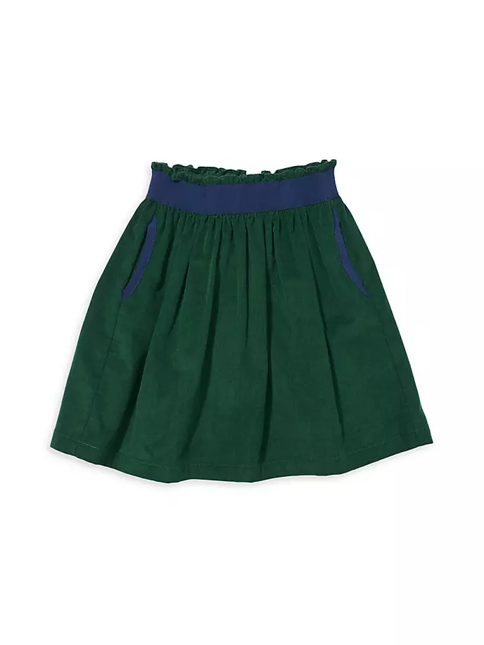 цена Вельветовая юбка Carter для маленьких девочек и девочек Oso & Me, цвет forest corduroy