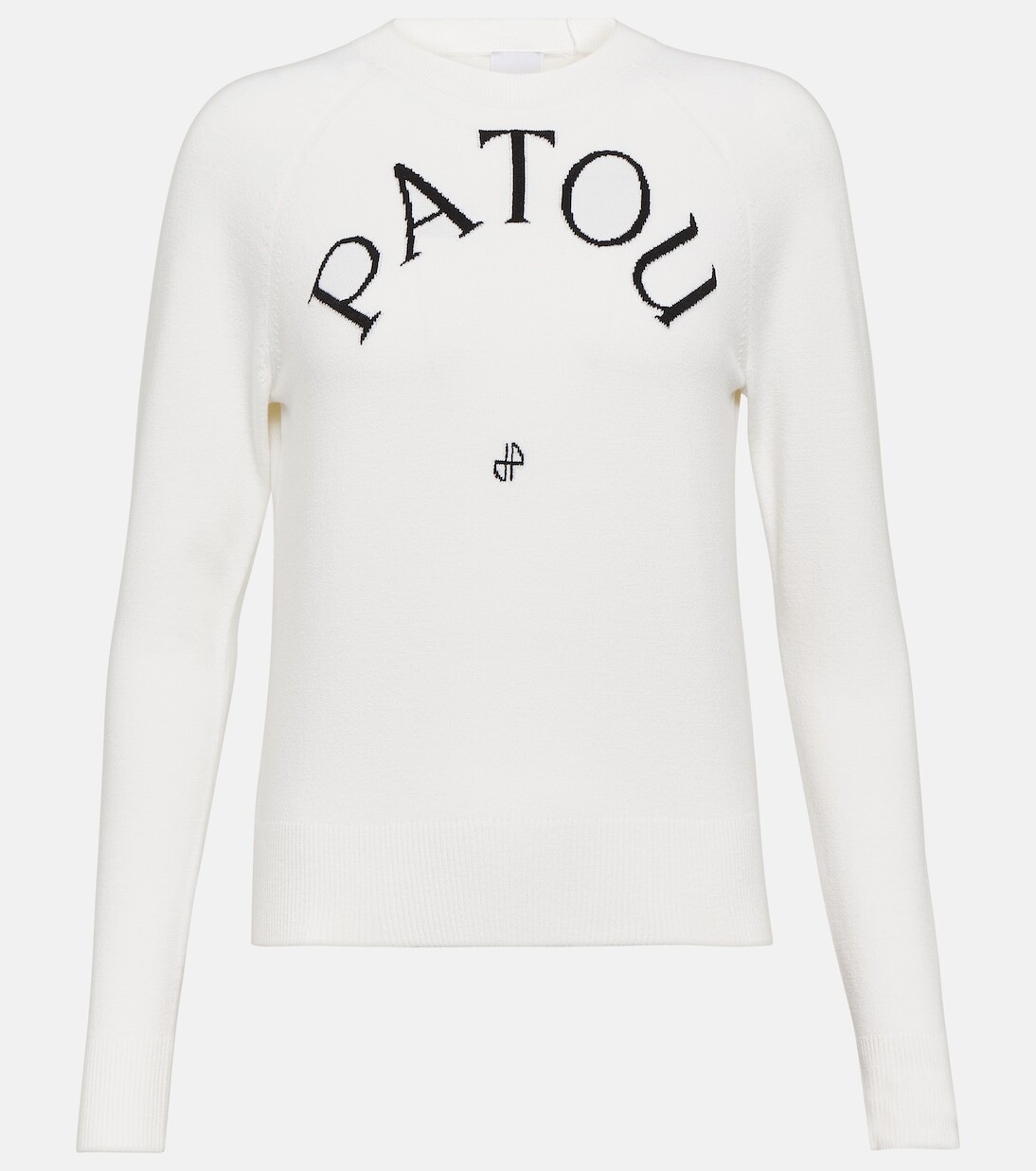 

Жаккардовый свитер с логотипом Patou, белый