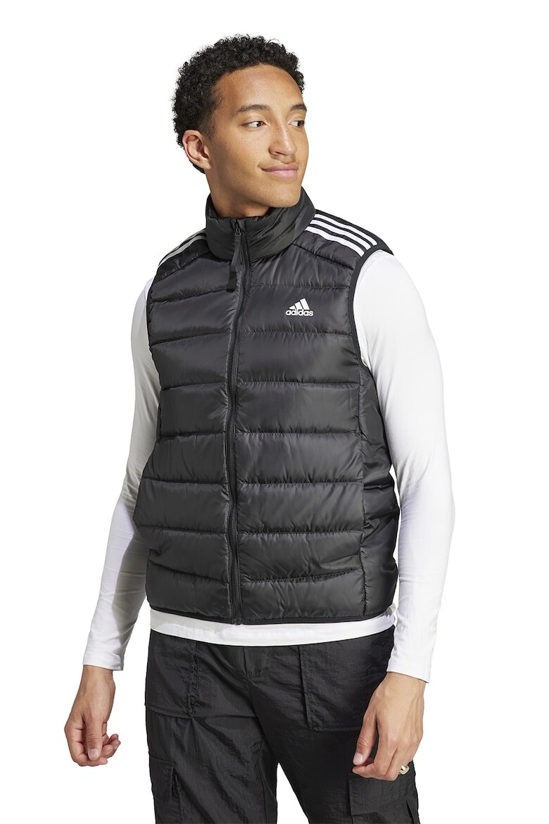 

Стеганый жилет Essential на молнии и пуховым наполнителем Adidas Sportswear, черный