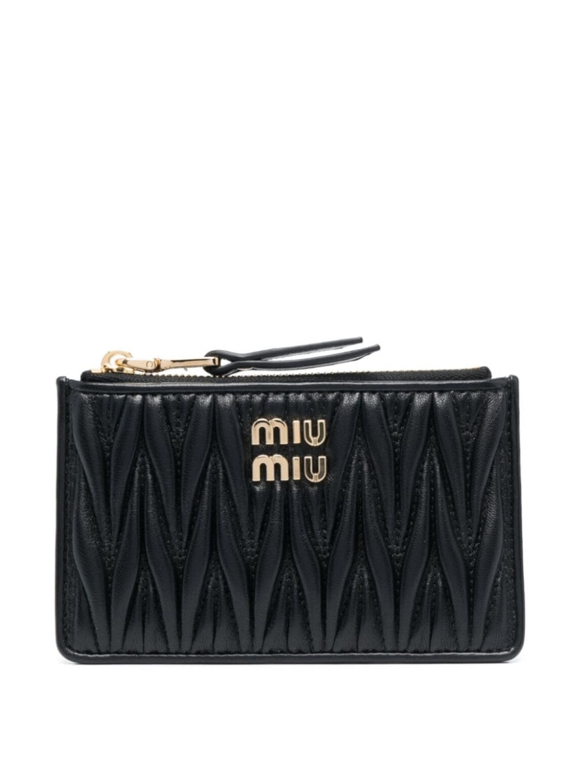 

Miu Miu стеганый кошелек, черный