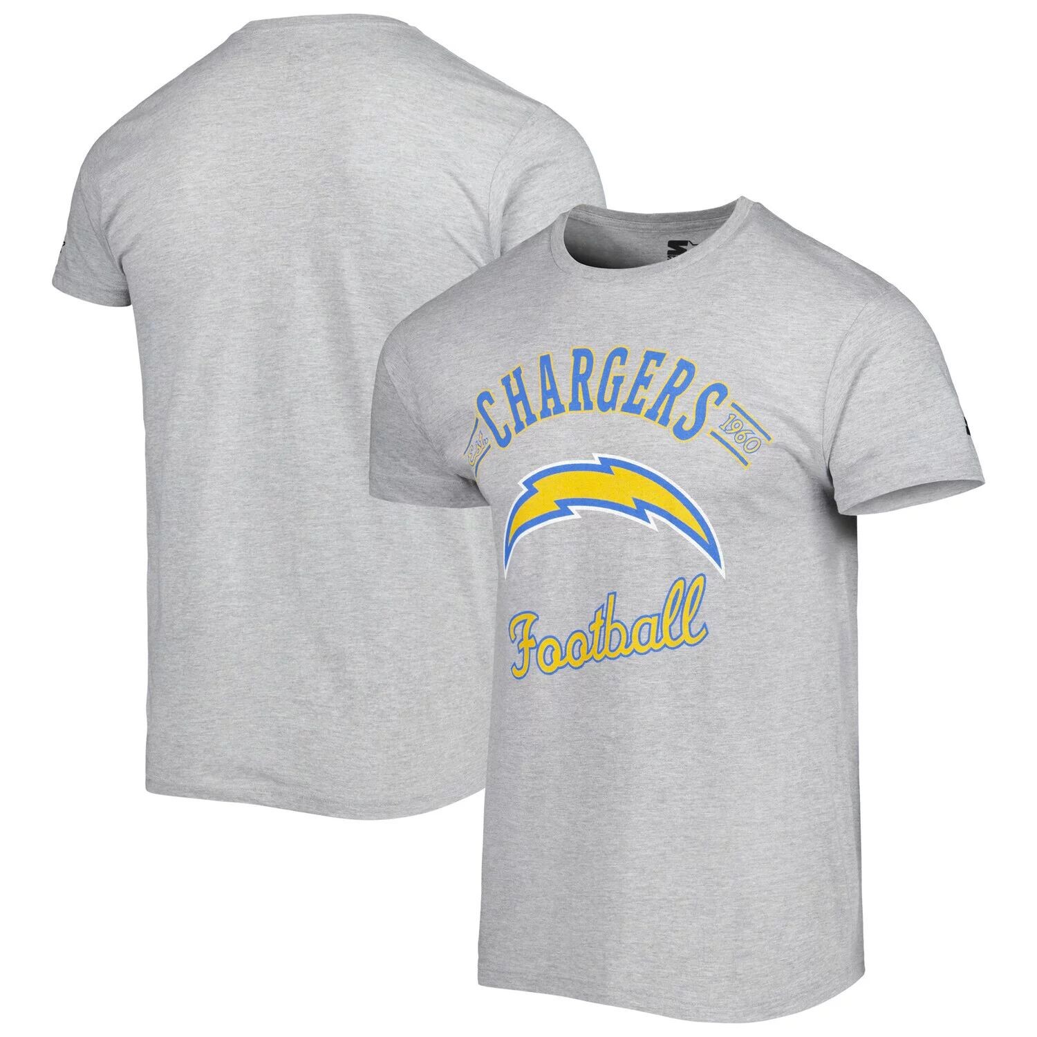 

Мужская серая футболка Los Angeles Chargers Prime Time Starter, Серый