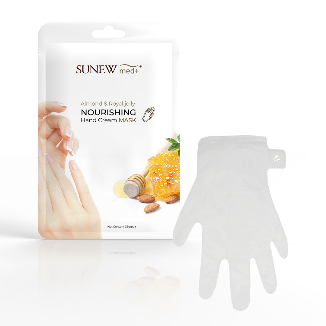 цена SunewMed+ Питательная крем-маска для рук увлажняющая маска для рук в виде перчаток Миндаль и маточное молочко