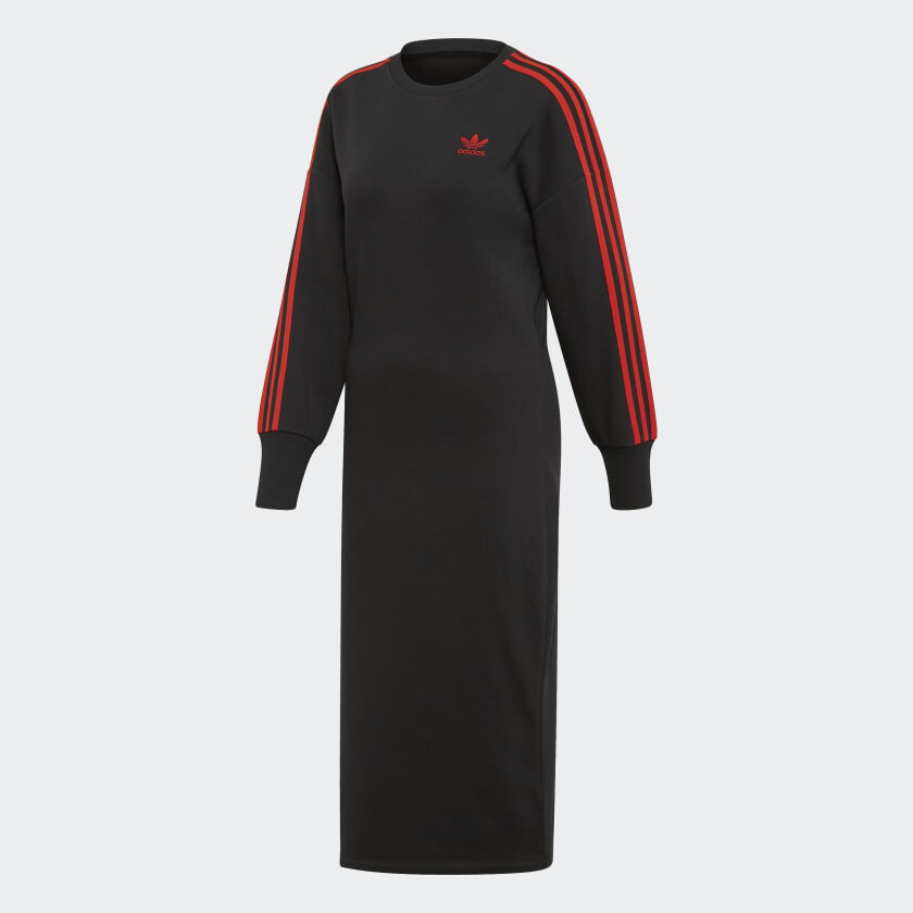 

Платье adidas V-Day, черный/красный