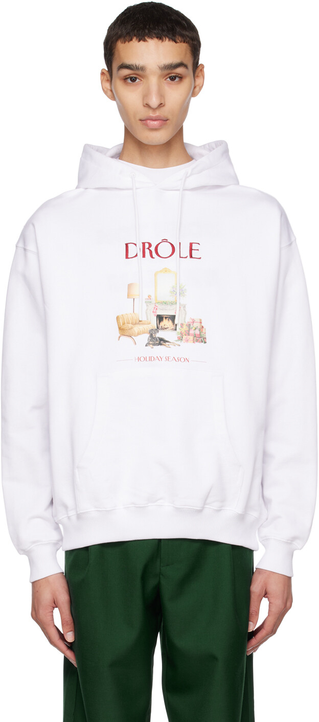 

Белая худи 'Le Hoodie Holiday' Drôle De Monsieur, Белый