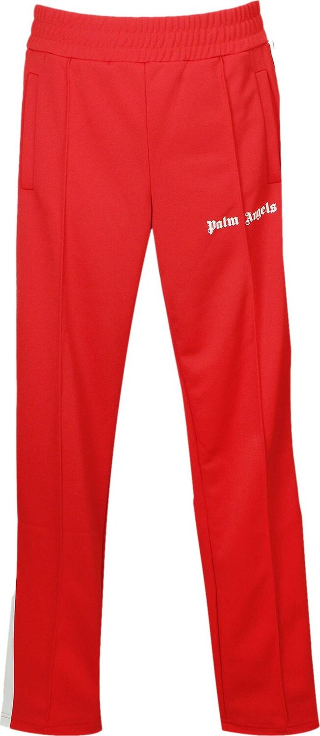 Брюки Palm Angels Classic Track Pants 'Red/White', красный - фото