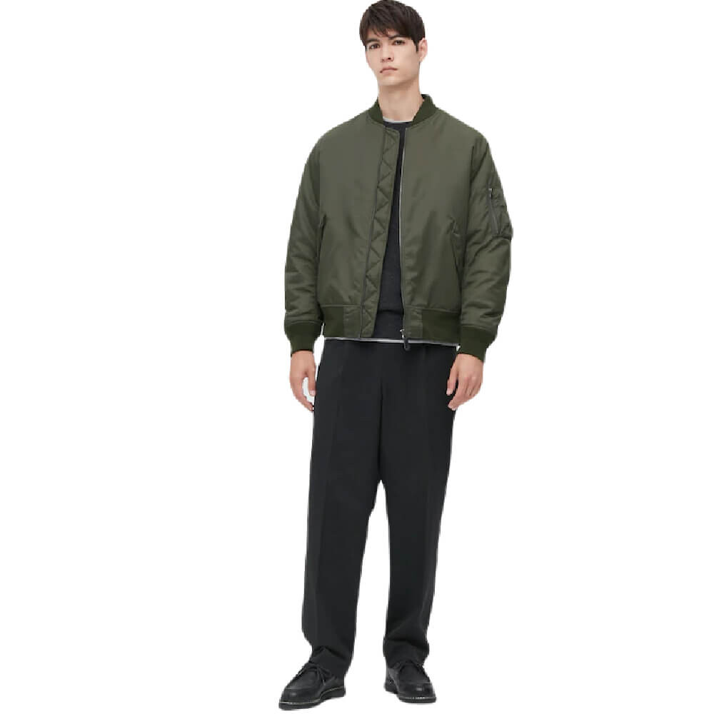 

Куртка Uniqlo MA-1 blouson, оливковый, Зеленый