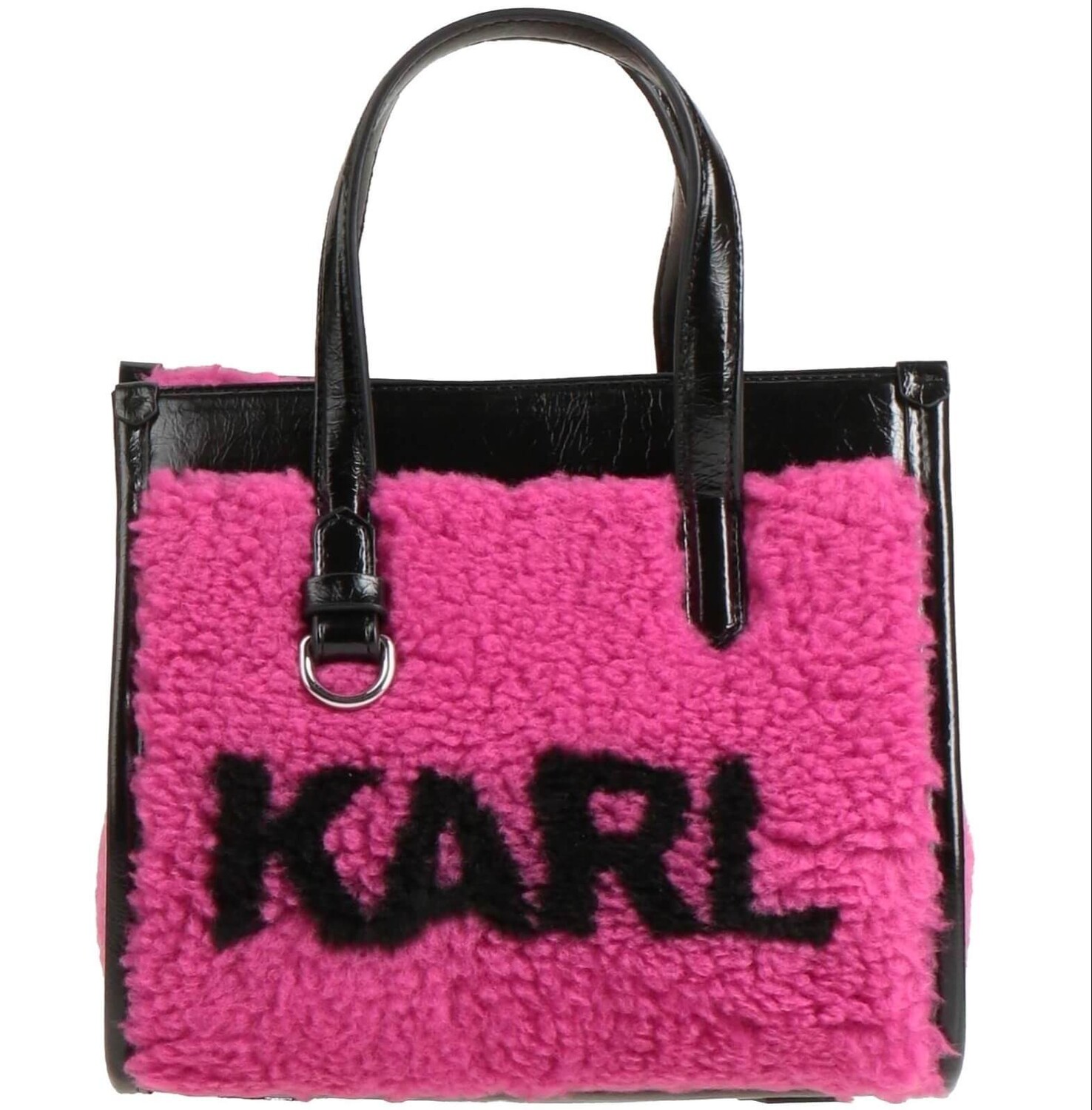 

Сумка Karl Lagerfeld K/Skuare SM Tote, розовый/черный