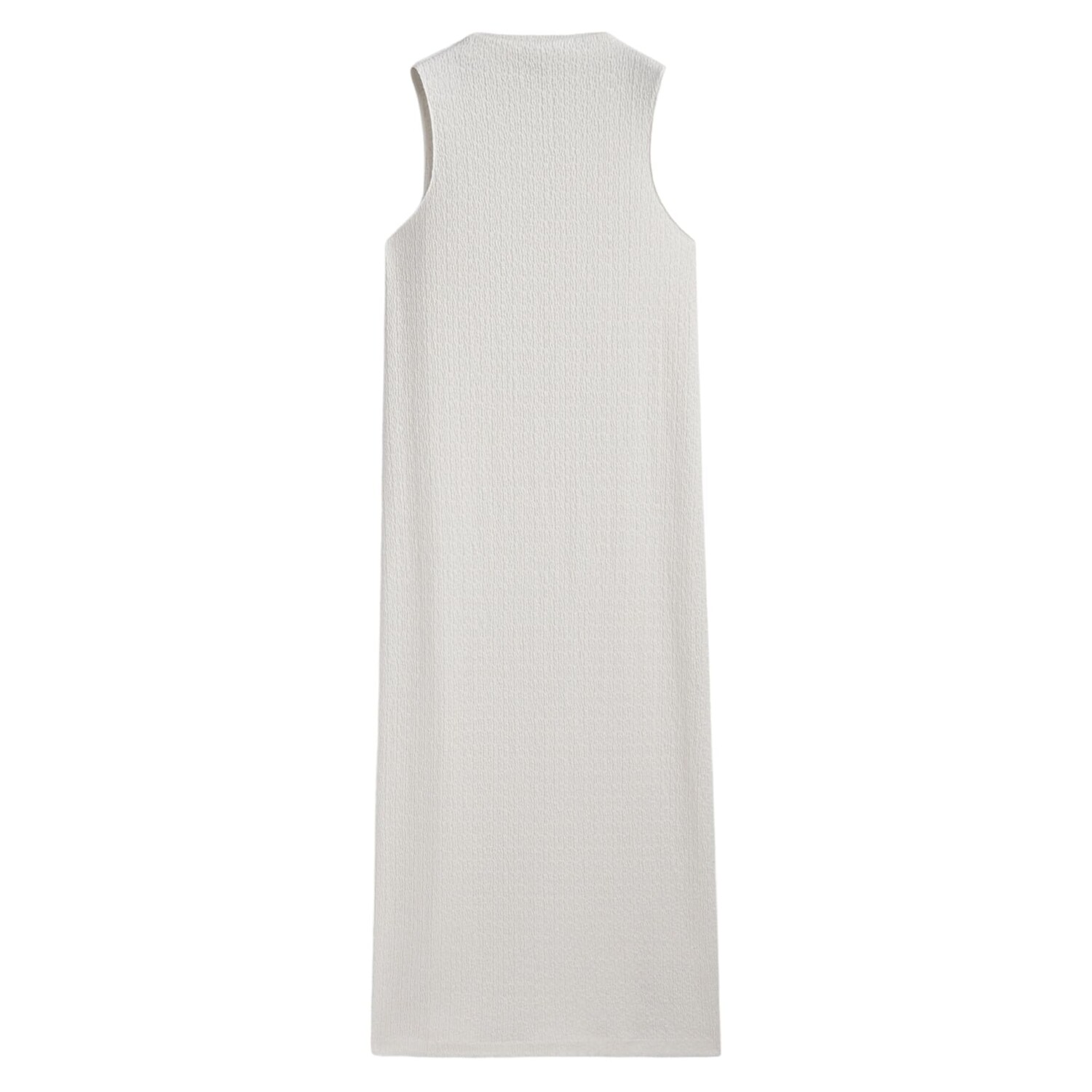 

Платье Massimo Dutti Textured Mock Turtleneck Midi, кремовый