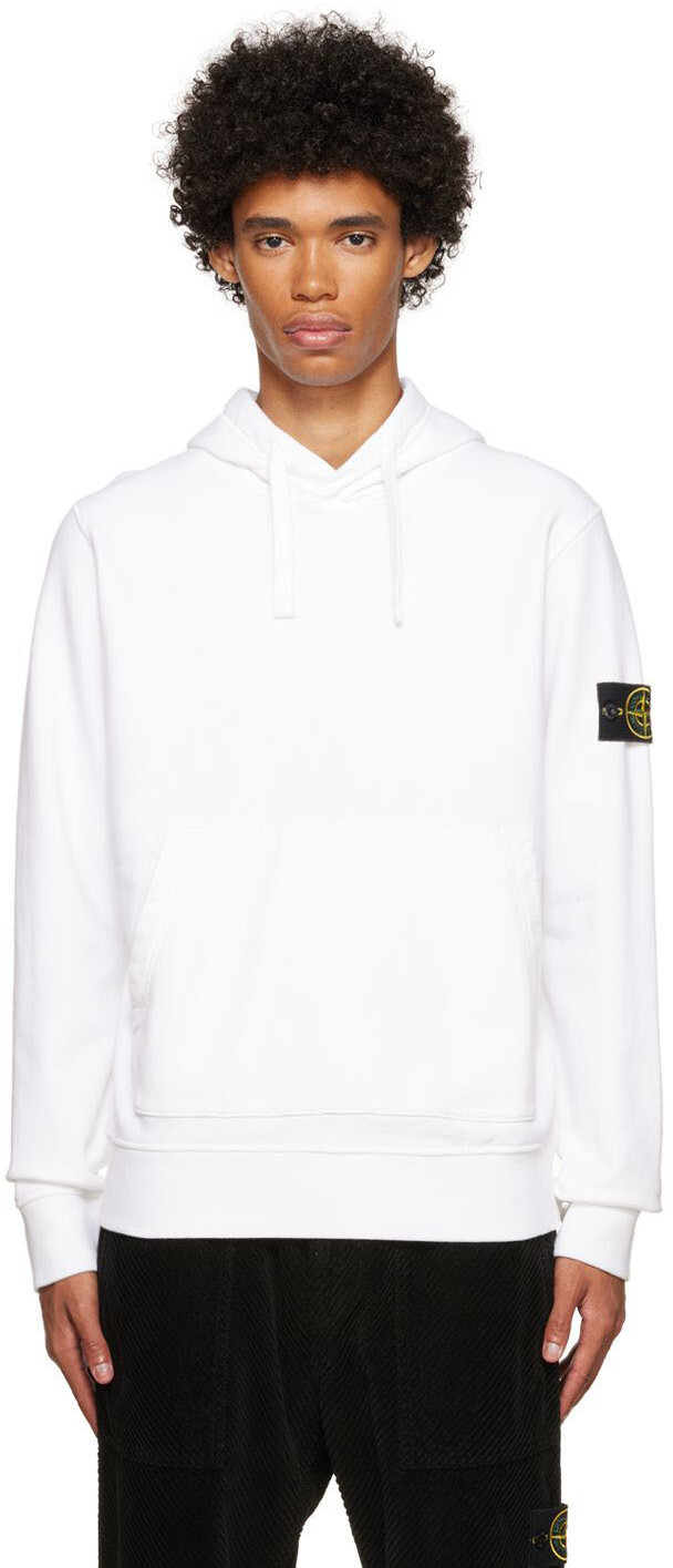 

Худи с белыми нашивками Stone Island