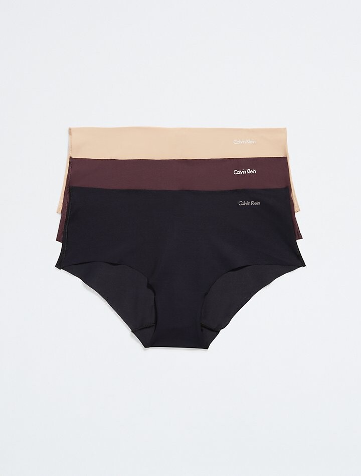 

Хипстер из 3 комплектов Invisibles Calvin Klein, черный