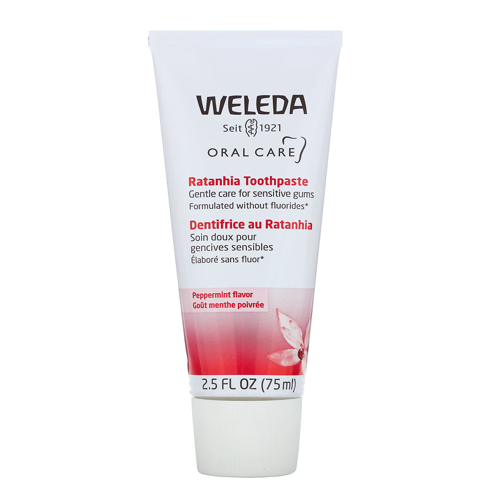 Weleda, Oral Care, зубная паста из ратании, со вкусом перечной мяты, 75 мл (2,5 жидк. Унции) - фото